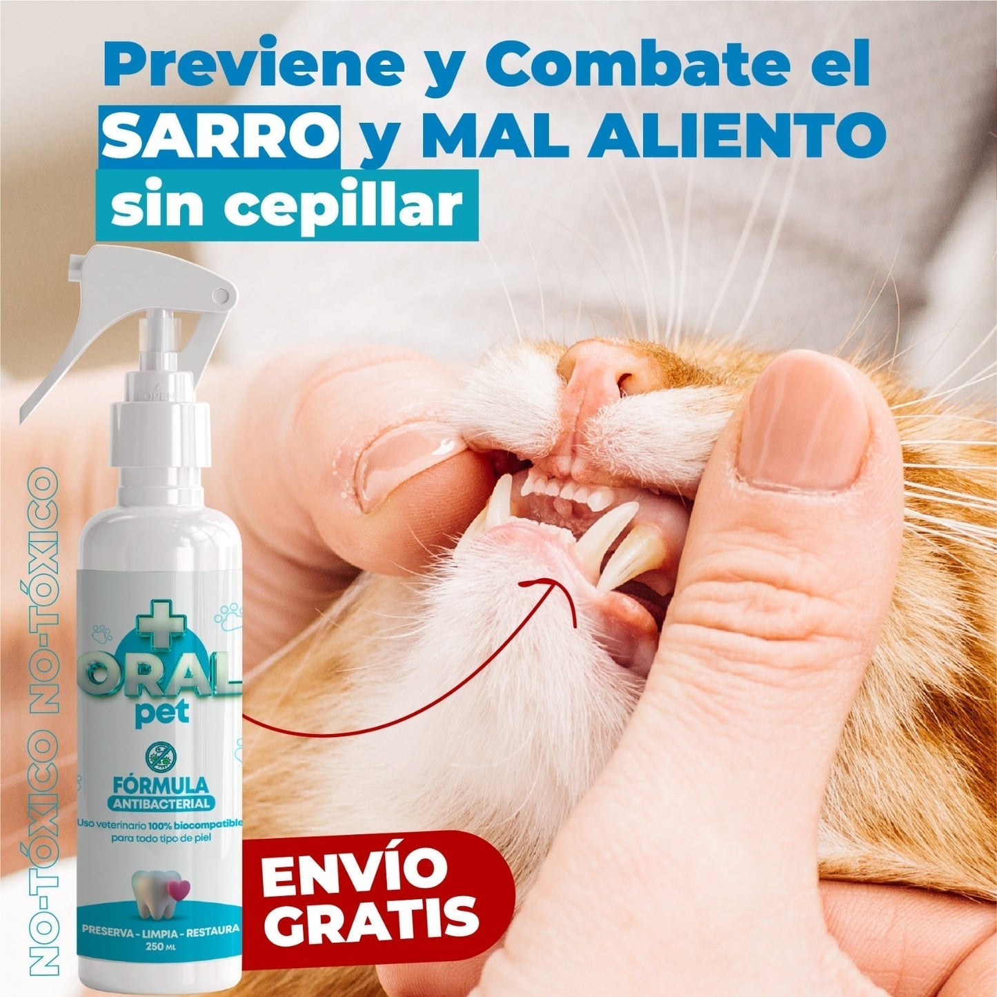 OralPet™ Dile Adiós Al Sarro - Limpieza bucal para mascotas - ENVÍO GRATIS 🎁