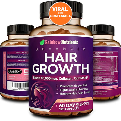 💜 HairGrowth™ 60 cápsulas -  El secreto del crecimiento capilar que está revolucionando las redes✨