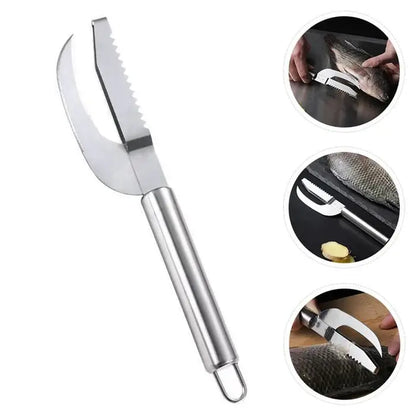 Cuchillo para limpiar pescado 3 en 1 de acero inoxidable +envío gratis a toda Guatemala 🎁