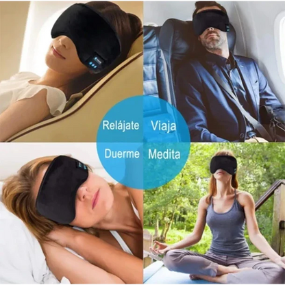 🔥 ¿Te Cuesta Dormir Por La Luz O El Ruido?: Antifaz Bluetooth y Sonido + ENVÍO GRATIS
