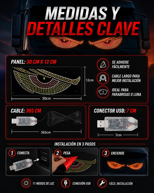 Ojos LED Devil Eyes