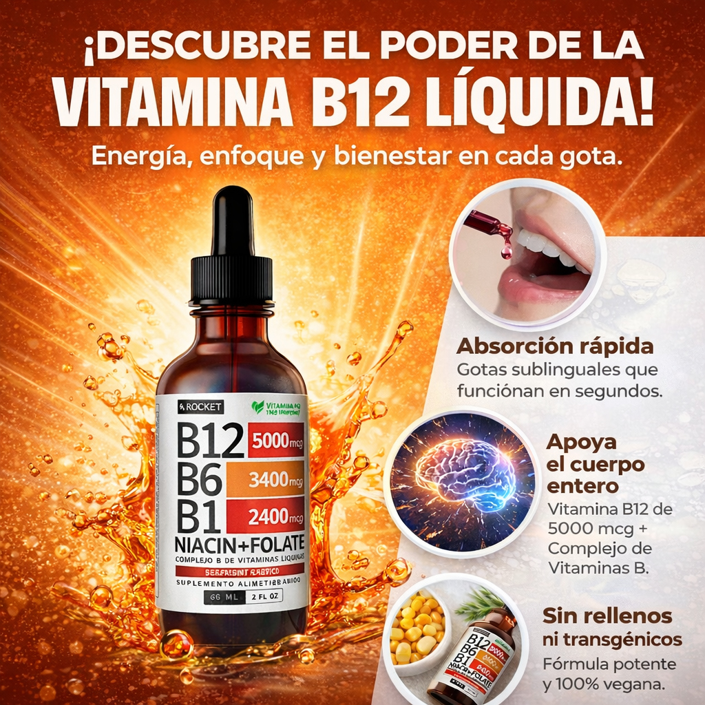 ⚡COMPLEX VITAMINICO B12 NUSAVA + ENVIO GRATIS🎁