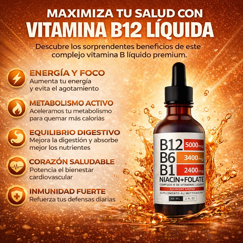 ⚡COMPLEX VITAMINICO B12 NUSAVA + ENVIO GRATIS🎁