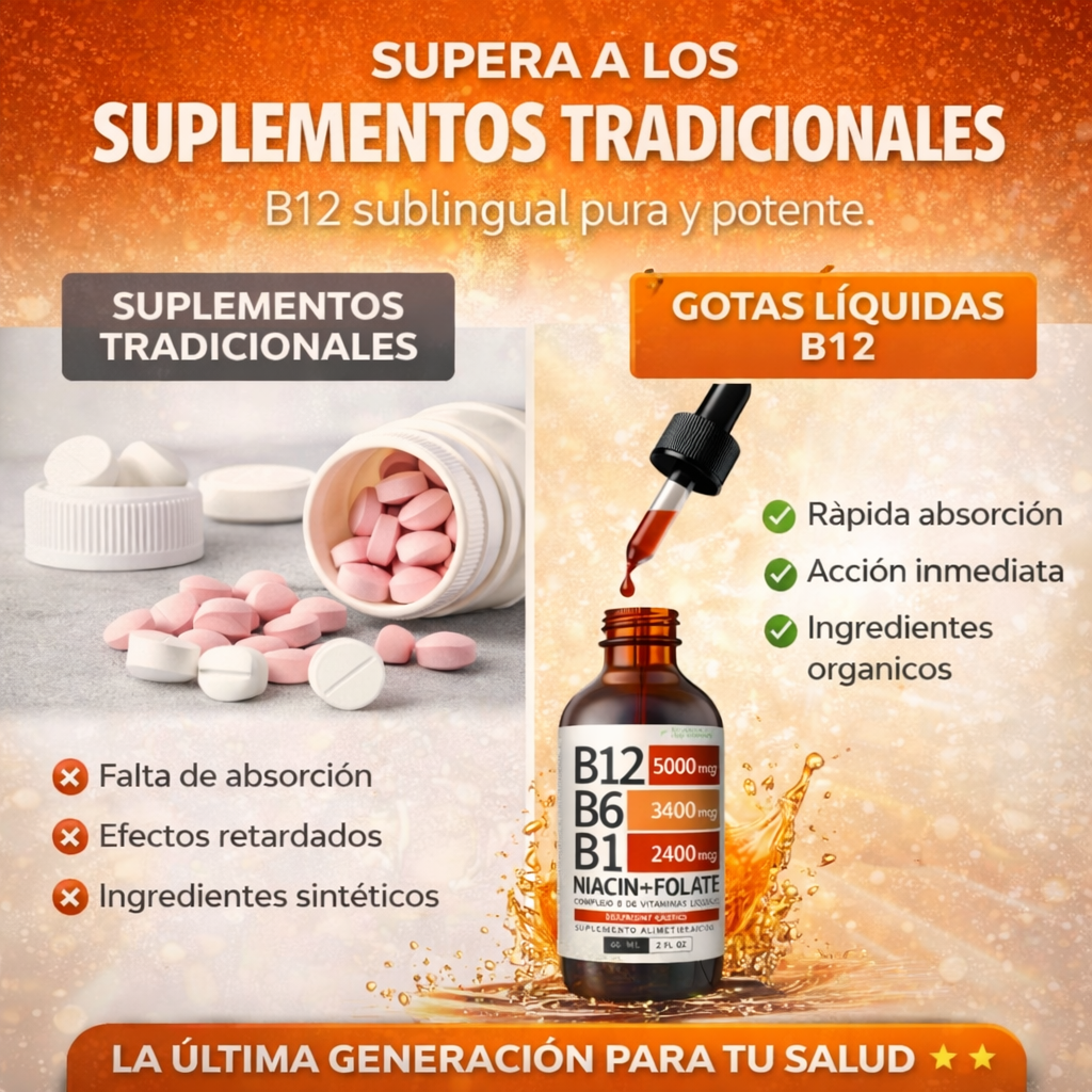 ⚡COMPLEX VITAMINICO B12 NUSAVA + ENVIO GRATIS🎁