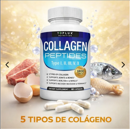 Colágeno Péptidos Toplux"y Revive Tu Vitalidad  ayuda a tu cuerpo a sentirse joven y saludable,