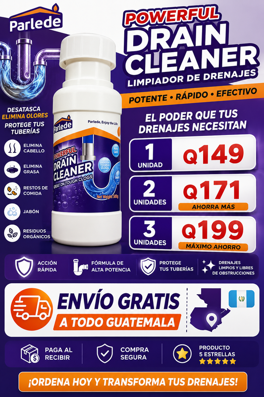 Drain Cleaner Polvo destapa cañerías y tuberias+ ENVIO GRATIS A TODA GUATEMALA🎁