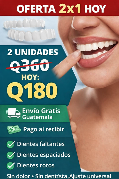Carilla *PROMO DENTAL OFERTA DE 2X1 + ENVIO GRATIS 🎁