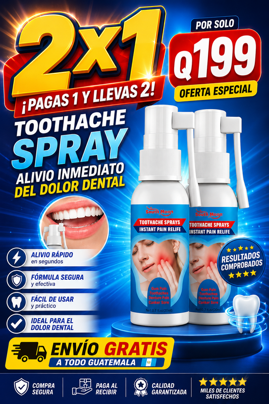 SPRAY BUCAL / ALIVIO RAPIDO PARA EL DOLOR DENTAL Y ENCIAS🦷 lleva 2x1+ ENVIO GRATIS