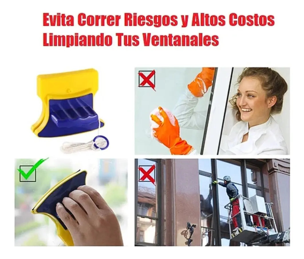 Limpia Vidrios Magnético cuídate usándolo no arriesgues tu vida+ envio gratis de 🎁 a todo Guatemala