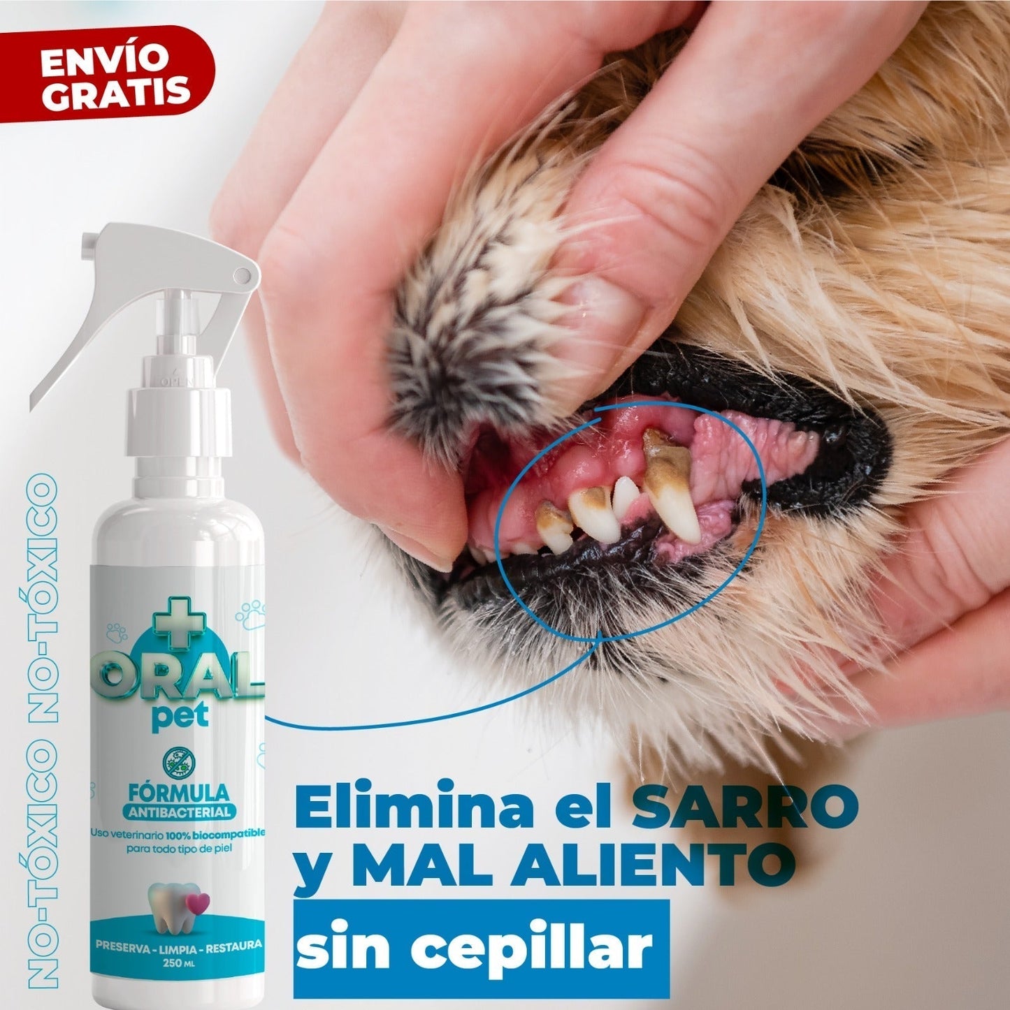 OralPet™ Dile Adiós Al Sarro - Limpieza bucal para mascotas - ENVÍO GRATIS 🎁
