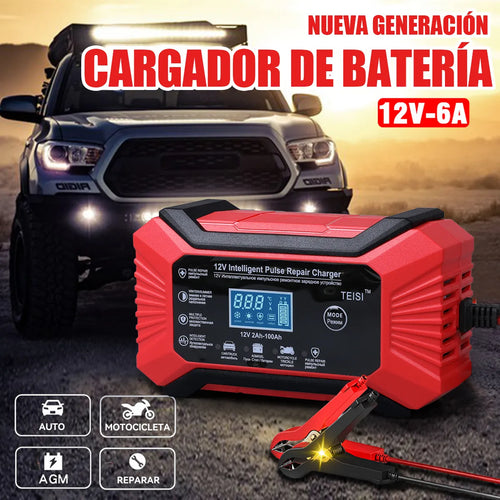 Cargador de Baterias 🏎️🚘 NUNCA MÁS TE QUEDES VARADO: ARRANCA TU AUTO EN SEGUNDOS