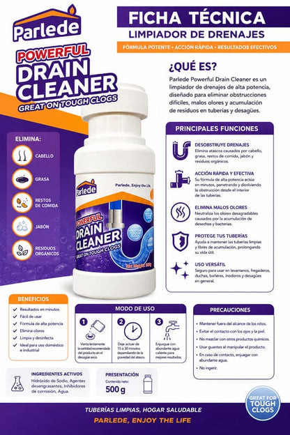 Drain Cleaner Polvo destapa cañerías y tuberias+ ENVIO GRATIS A TODA GUATEMALA🎁