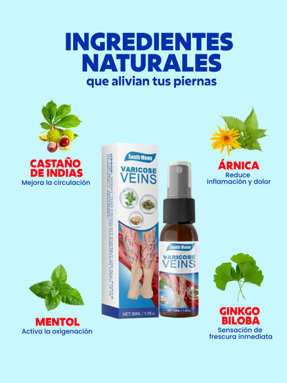 Spray Anti-Varices 100% Natural,DILE ADIOS AL DOLOR EN TUS PIERNAS😊 LLEVA 2X1