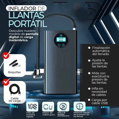 COMPRESOR DE AIRE DIGITAL PORTATIL🚗+ ENVIO GRATIS A TODA GUATEMALA 🎁