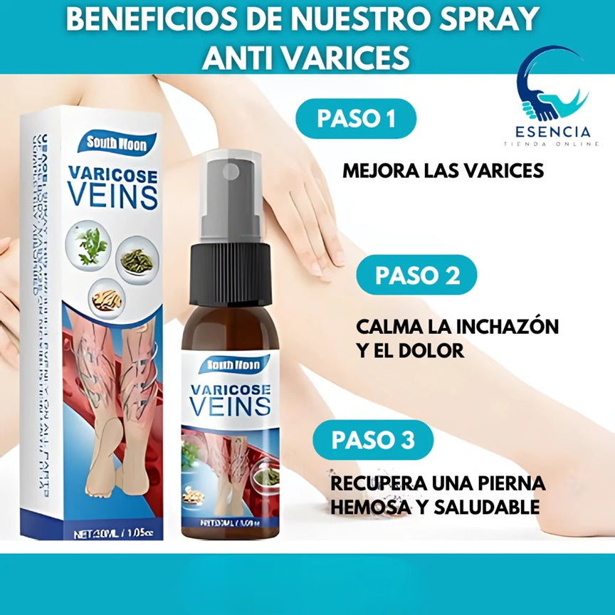 Spray Anti-Varices 100% Natural,DILE ADIOS AL DOLOR EN TUS PIERNAS😊 LLEVA 2X1
